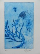 Blue Fairies Print