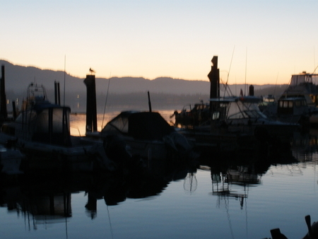 Sunrise over Sooke Marina